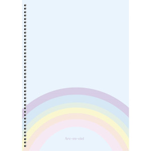 Caderno 01x1 Capa Dura Arc-en-ciel 80f-126364-48370