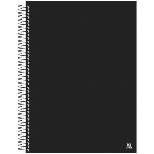 Caderno 10x1 Capa Dura Kbom Black 140f
