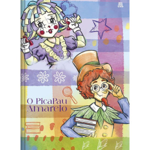 Caderno Brochura 1/4 Capa Dura O Pica Pau Amarelo 80f