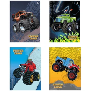 Caderno Brochura 1/4 Capa Dura Power Truck 80f