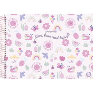 Caderno Desenho Univ Capa Dura Arc-en-ciel 60f