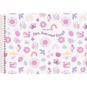 Caderno Desenho Univ Capa Dura Arc-en-ciel 60f