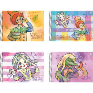 Caderno Desenho Univ Capa Dura O Pica Pau Amarelo 60f-126358-34165