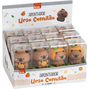 Apontador Sem Deposito Urso Comilao Plastico (s)