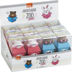 Apontador Sem Deposito Zoo In Box Plastico (s)