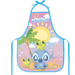 Avental Escolar Decorado Stitch Kids Pvc 390x490mm