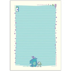 Bloco Papel De Carta Monstros S. A. Cd.80f