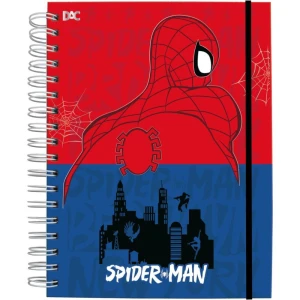 Caderno 01x1 Capa Dura Homem Aranha Smart Univ.c/elast 80f