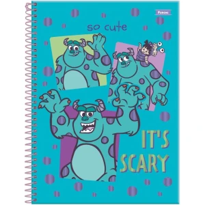 Caderno 01x1 Capa Dura Monstros S. A. 80f