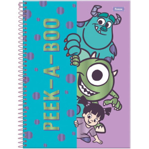 Caderno 10x1 Capa Dura Monstros S. A. 160f-126503-81321