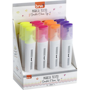 Caneta Marca Texto Clean Tip Ponta Dupla (s)