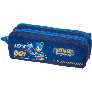 Estojo Duplo Sonic Lets Go