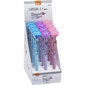 Lapiseira 0.7mm Diamond Heart Plastica (s)-125958-83807