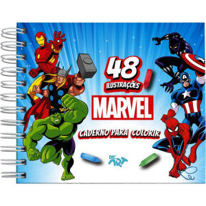 Livro De Colorir Avengers 48f. C/adesivos