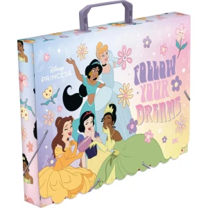 Maleta Plastica Com Alca Decor Princesas 40mm