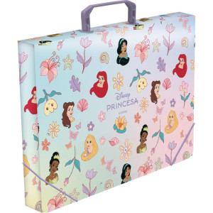 Maleta Plastica Com Alca Decor Princesas 40mm-126440-42277