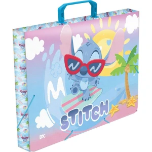 Maleta Plastica Com Alca Decor Stitch Kids 40mm