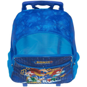 Mochila Infantil Com Rodinha Sonic Superstar-125974-19357