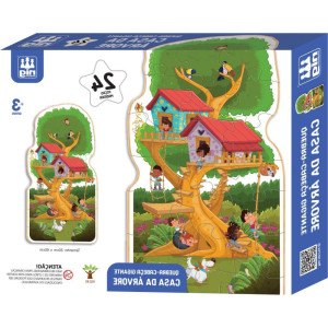 Quebra-cabeca Madeira Casa Na Arvore Gigante 24pcs