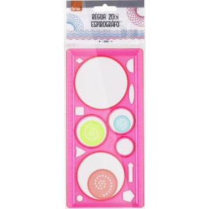 Regua Plastica Espirografo 20cm (s)