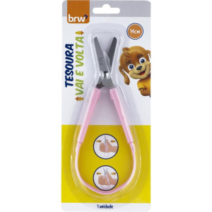 Tesoura Escolar Vai E Volta Rosa-125939-96437