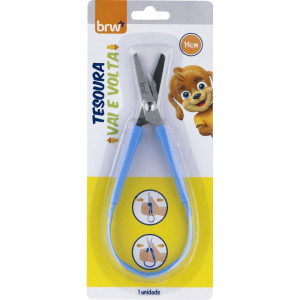 Tesoura Escolar Vaie Volta Azul-125938-60552