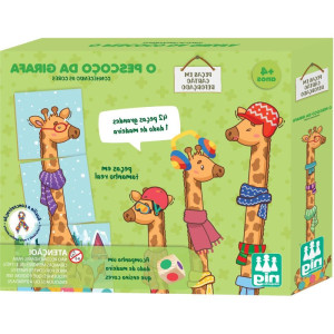 Brinquedo Pedagogico Madeira O Pescoco Da Girafa