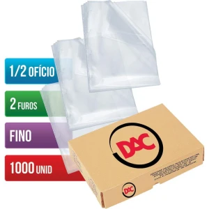 Envelope Plastico Oficio 2furos Fino