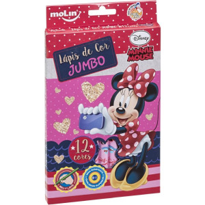 Lapis De Cor Jumbo Minnie 12 Cores