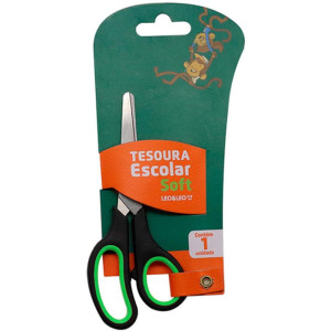 Tesoura Escolar Soft 14cm Para 3 Dedos (s)-126006-18791