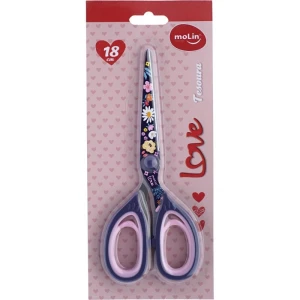 Tesoura Love Flowers Azul