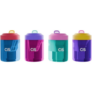 Apontador Com Deposito 2 Furos Cis 360 4 Cores-123991-34865