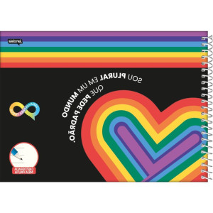 Caderno 01x1 Capa Dura Neuro Cd Esp 1/2 Pauta 60fls