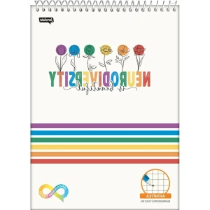 Caderno 01x1 Capa Dura Neuro Cd Esp Topo Aritimetica 5x5mm 60fls