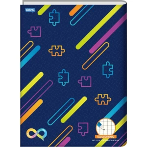 Caderno Quadriculado Univers. Neuro Cd 7x7mm 60fls
