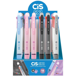 Caneta Esferografica Cis 5x1 Lap. Graf 0.7mm (s)