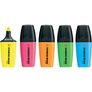 Caneta Marca Texto Stabillo Boss Mini 5 Cores