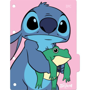 Divisoria Fichario Plastica Stitch Univ 48f+div+adesivos-126445-26068