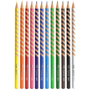 Lapis De Cor Redondo Cis Spiro Grip 12 Cores