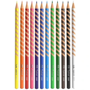 Lapis De Cor Redondo Cis Spiro Grip 12 Cores