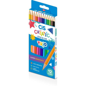 Lapis De Cor Triangular Cis Criatic Trio 12 Cores-123978-55267