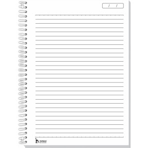 Caderno 01x1 Capa Dura Charms Azul 80fls-125547-83798