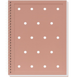 Caderno 10x1 Capa Dura Charms Rosa 160fls-125544-71364