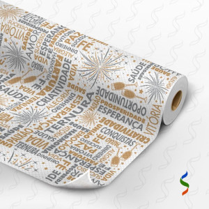 Tnt Estampado 1,40m 40g Ano Novo
