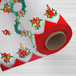 Tnt Estampado 1,40m 40g Natal Vela Com Sino-126053-34970