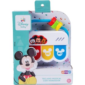 Brinquedo Para Bebe Mickey Teclado C/mordedor Musical-125329-51113