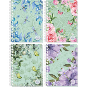 Caderno 01x1 Capa Dura Green Vibes 80fls