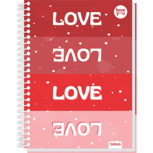 Caderno 01x1 Capa Dura Love 80fls-125551-29545