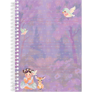 Caderno 01x1 Capa Dura Sweet Dreams 80fls Papel Carta-125553-29668