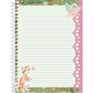 Caderno 01x1 Capa Dura Sweet Dreams 80fls Papel Carta-125553-53643
